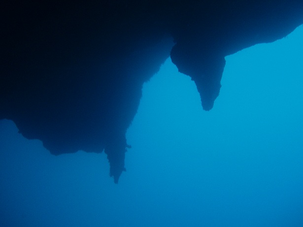 Stalagtites, Blue Hole, Belize